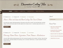 Tablet Screenshot of blog.decorativeceilingtiles.net