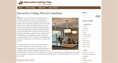 Desktop Screenshot of decorativeceilingtiles.ca