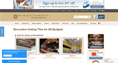 Desktop Screenshot of decorativeceilingtiles.net
